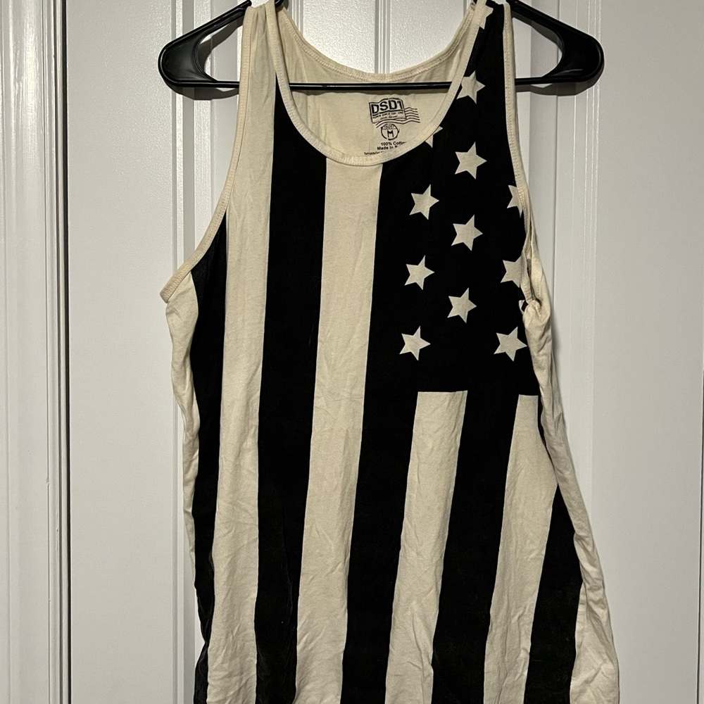Black and White Star Tank Top